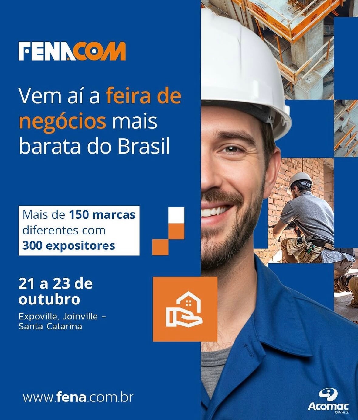 Fiscalização - Participação na Fenacom, Feira de Negócios da Acomac Joinville (Associação de Comerciantes de Material de Construção)