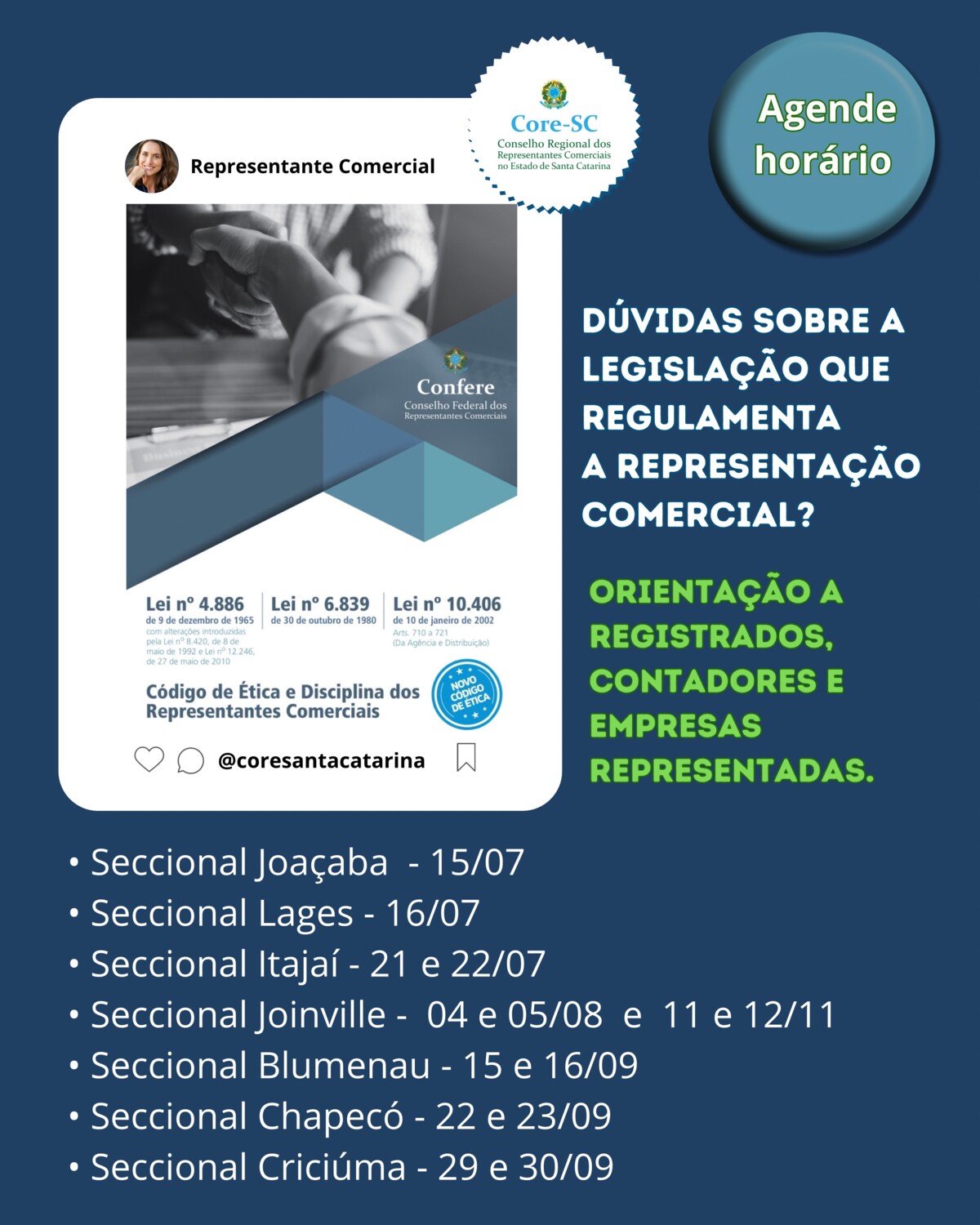 Orientação sobre a legislação que regulamenta a profissão