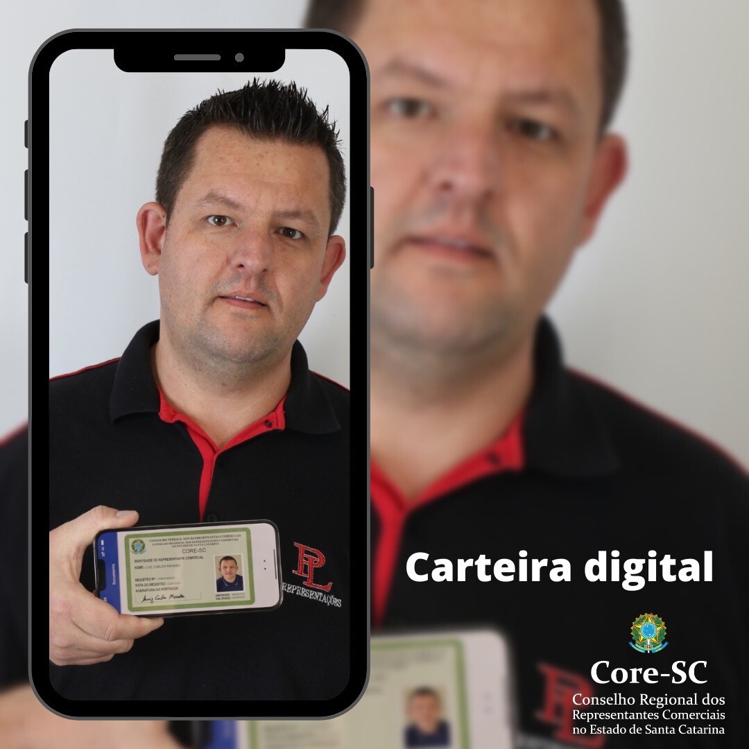 Carteira do Core-SC agora é digital para registros PF e RT! Acessível em dispositivos móveis, mesmo sem internet. Para solicitar, basta entrar em contato com um dos pontos de atendimento do Core-SC.
