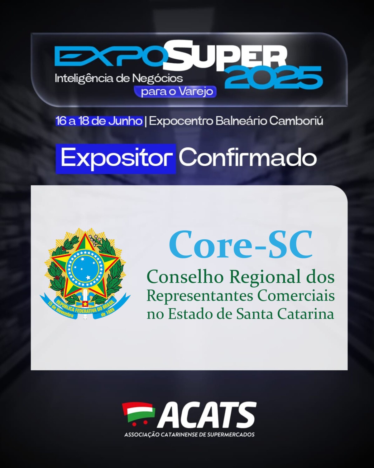 core-sc-na-exposuper-2025-objetivo-da-participacao-em-feiras-setoriais-e-alertar-e-informar-sobre-a-legislacao-que-regulamenta-a-profissao