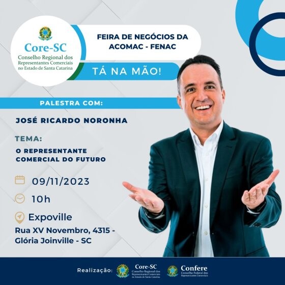 palestra-gratuita-em-joinville-core-sc-e-confere-vao-promover-a-palestra-o-representante-comercial-do-futuro