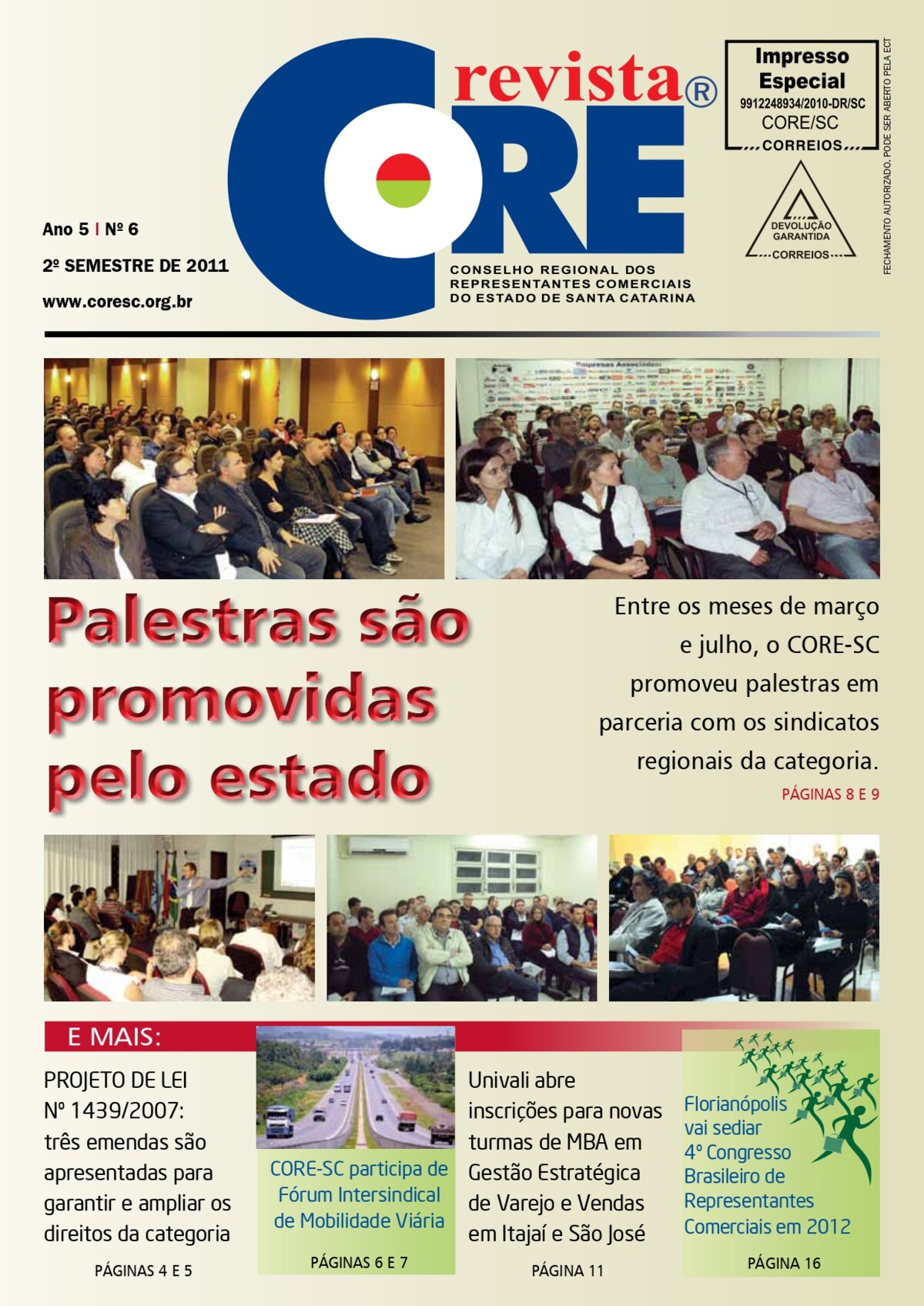 REVISTA CORE-SC Nº 6 - 2011